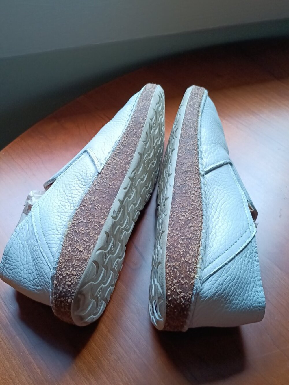 Birkenstock Pre-Loved UNISEX Pre-loved Classic White Leather Loafer Size 39 E - Picture 11 of 13
